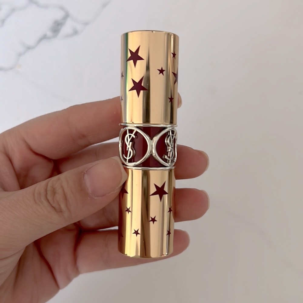 YSL Rouge Volupté Shine Lipstick-limited édition star collector 76
